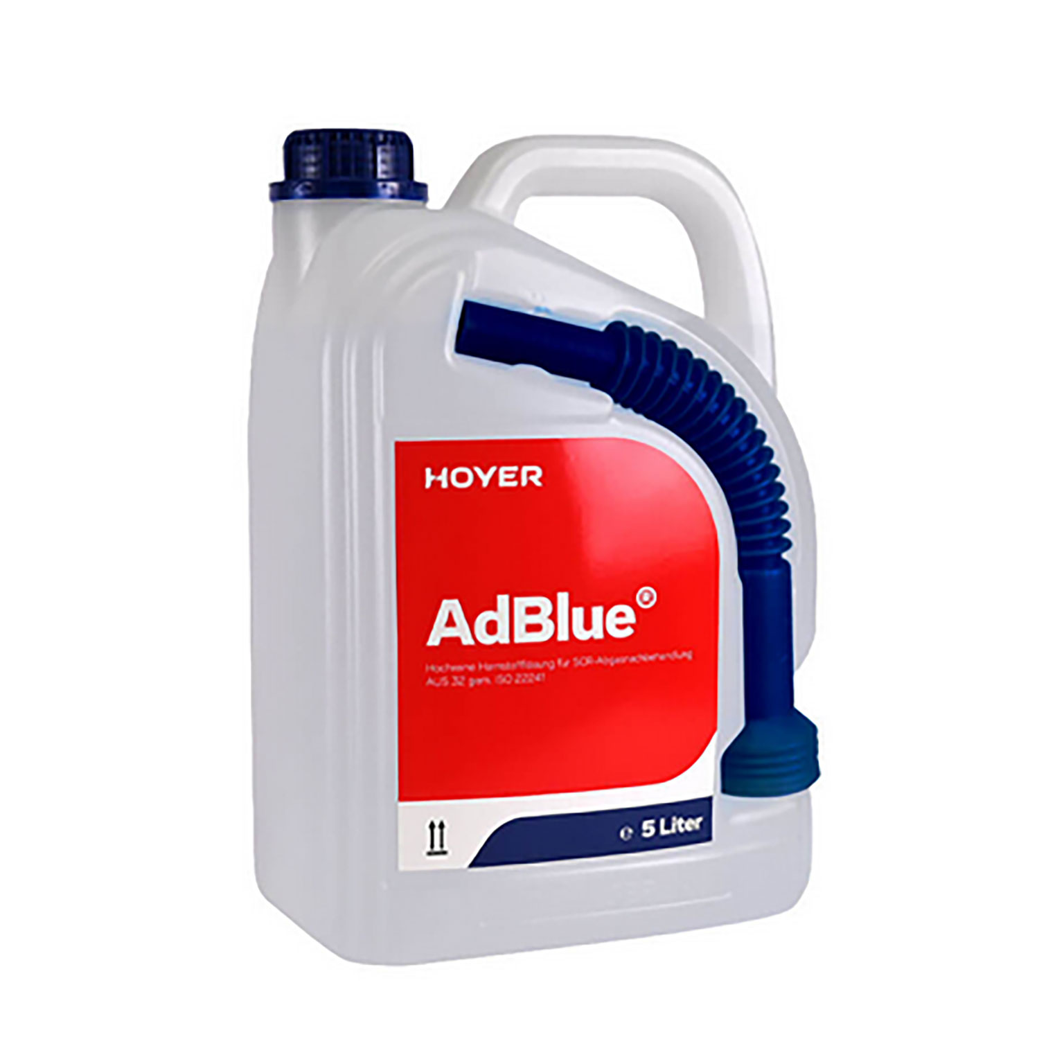 4 x 5Liter Flasche AdBlue® von HOYER mit Füllschlauch